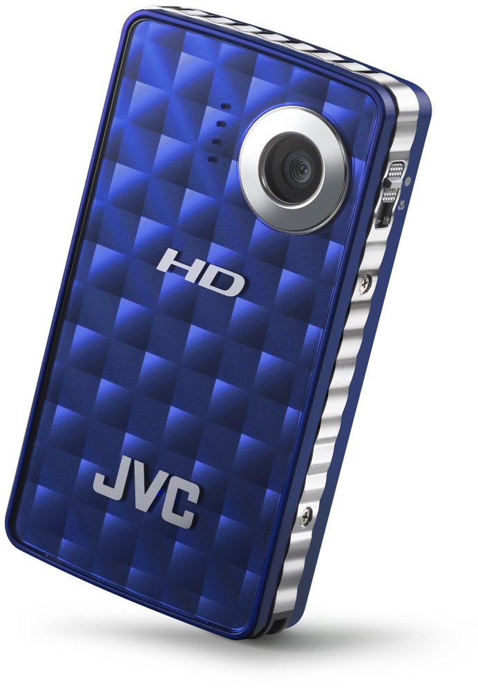 【美品】JVC GC-FM1A HD MEMORYカメラ 本体 ブルー　リポD JVC PICSIO GC-FM1A Pocket Memory Camcorder - Blue Steel: Buy